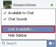 Limit Availability on Facebook Chat