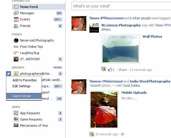 Leave Facebook Groups