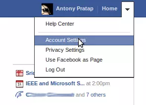 Facebook Account Settings