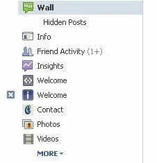 Delete a tab from your Facebook Page