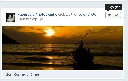 Feature a photo or highlight a photo on your new Facebook Page Timeline